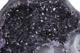 Top Quality, Purple Amethyst Geode - Blue Agate Rind #221139-3